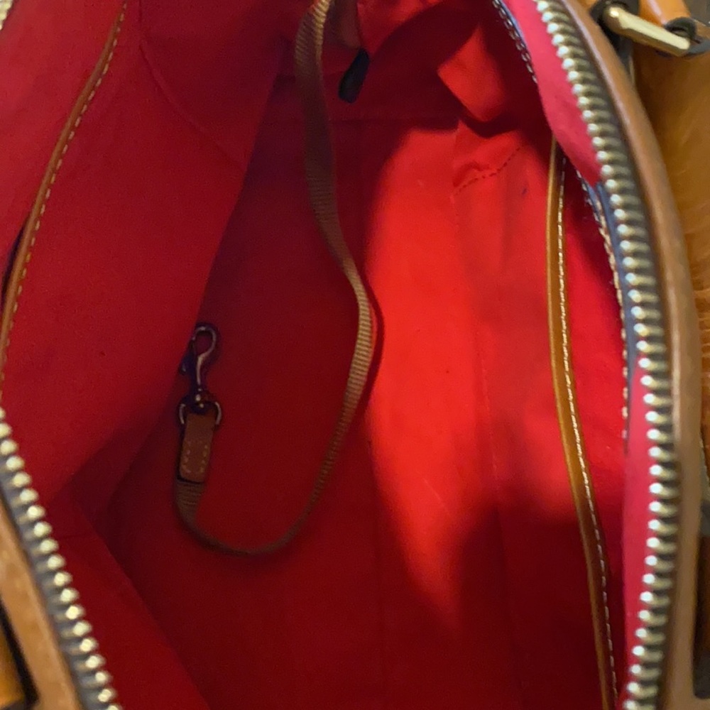 Dooney &Bourke brown leather satchel - Picture 2 of 12